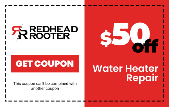 Water Heating Coupon- RedHead Rooter Inc. in Upland, CA